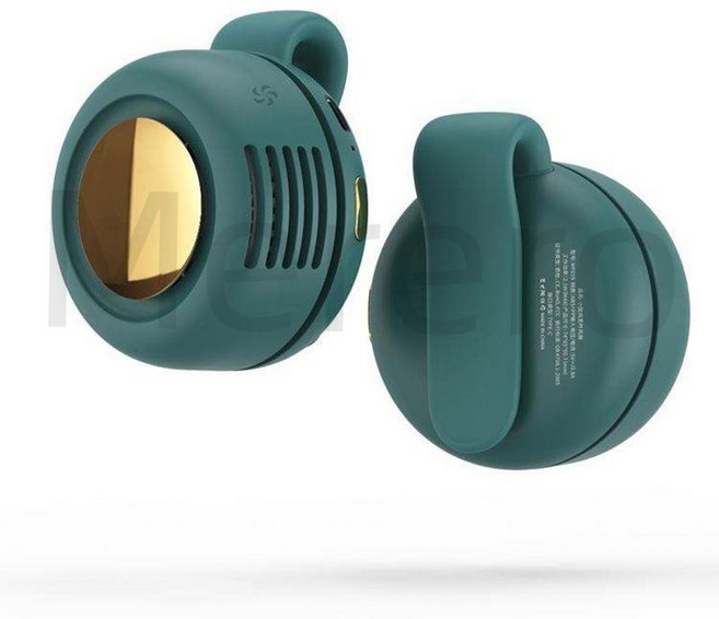 허리 선풍기 휴대용 MF019 미니 회오리 바람 스냅온 충전 3 단 핸즈프리 무소음 강풍 등풍기 허리걸이, 그린, 3) 녹색