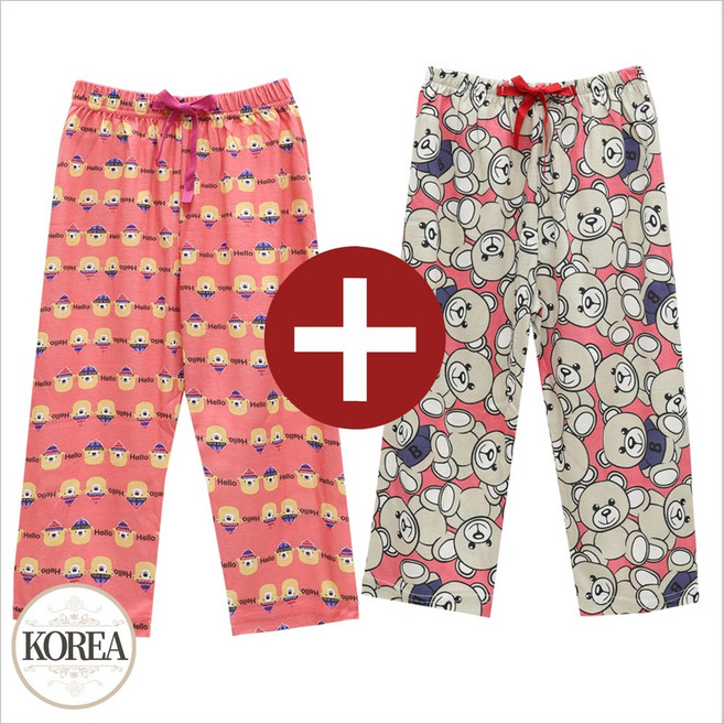 1+1 국산 유아 파자마 주니어 실내복 잠옷 바지