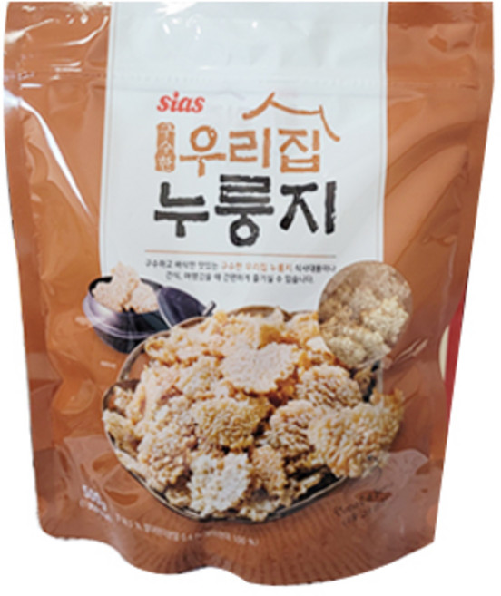 시아스 구수한 우리집 누룽지 500g 슝늉 누룽지탕 건강간식, 1개