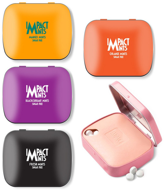 임팩트 민트 캔디 독일 무설탕 사탕 베스트 5종 세트, 1세트, 70g