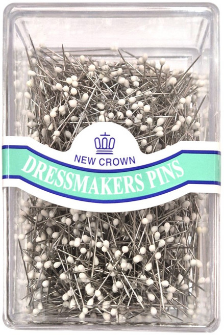 NEW CROWN 뉴크라운 대용량 시침핀 진주시침핀 볼 시침핀 진주핀 칼라핀 실크핀 Large case, 볼흰색(대용량), 1개