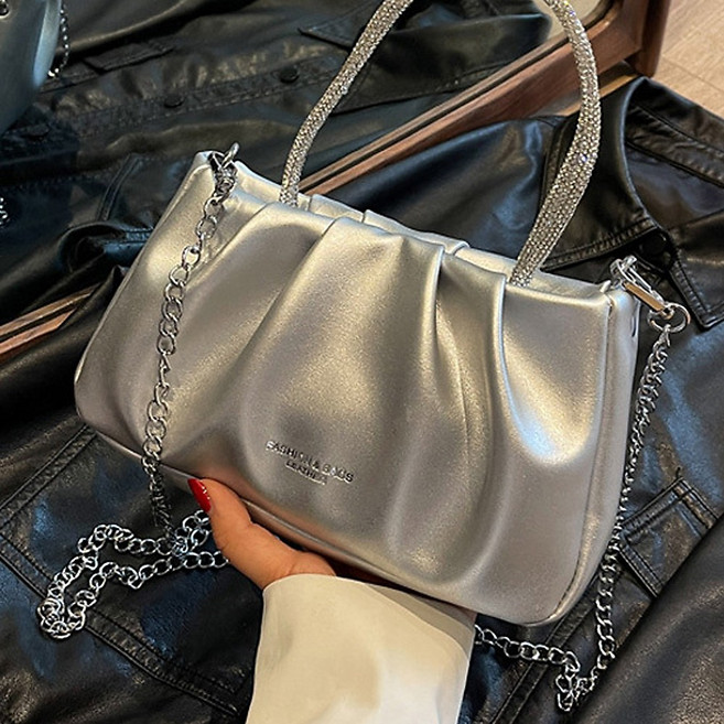 글램디브 히도린 셔링 체인 펄 크로스백 여성가방 포인트가방 A2251