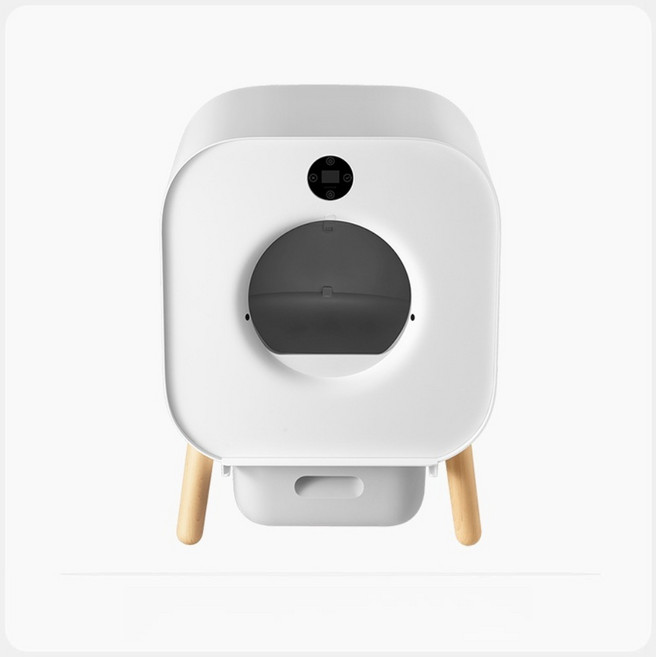 New 샤오미 프리미엄 스마트 자동 고양이 화장실 8.6L 대용량 탈취 분리 세척 앱연동, 1개