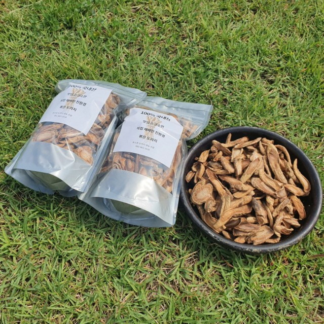 향토박이 무농약 6년근 건도라지 230g 말린 건조 볶은 약도라지차 장흥 장수촌, 1개