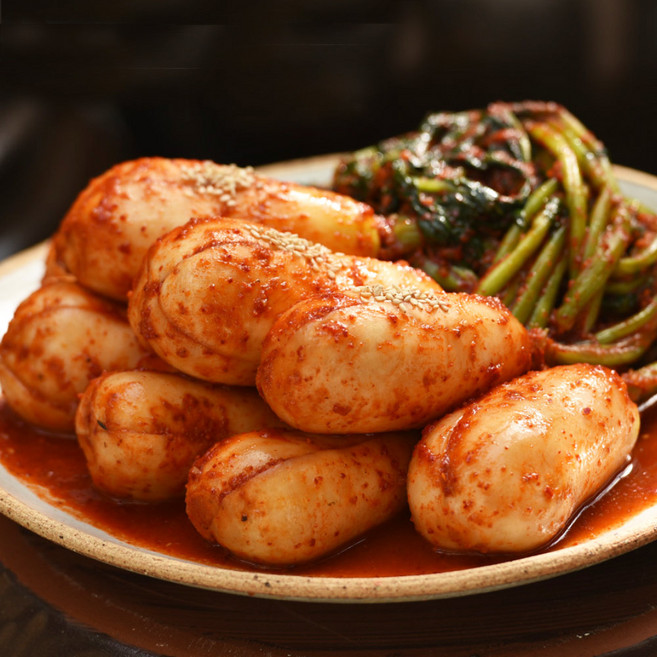 [산정마을]아삭하고 시원한 맛 전라도 총각김치, 1kg, 1개