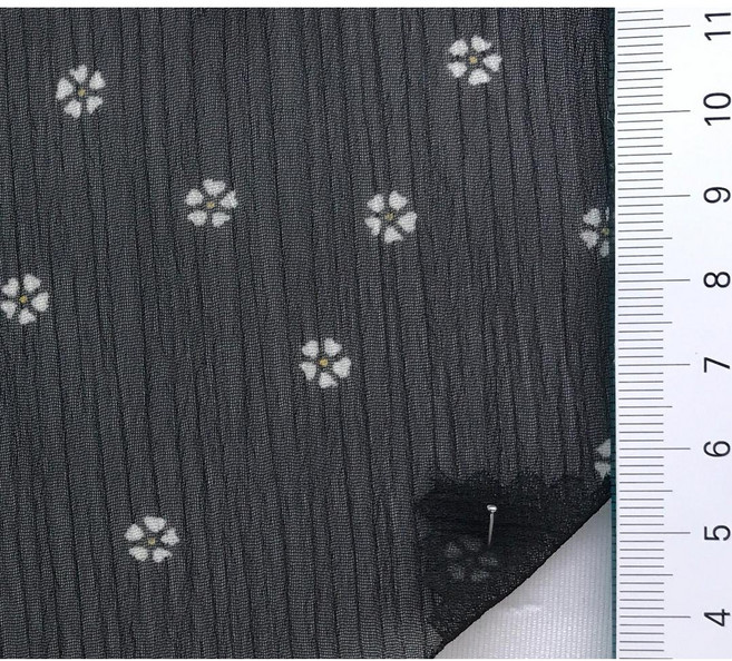 조젯 플로럴 폴리에스터 100% 원단, 1개, PD-00279126