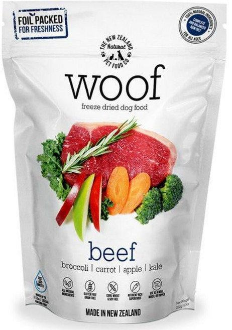 워프 비프(소고기) 동결건조 전연령 사료 280g, 소, 1개