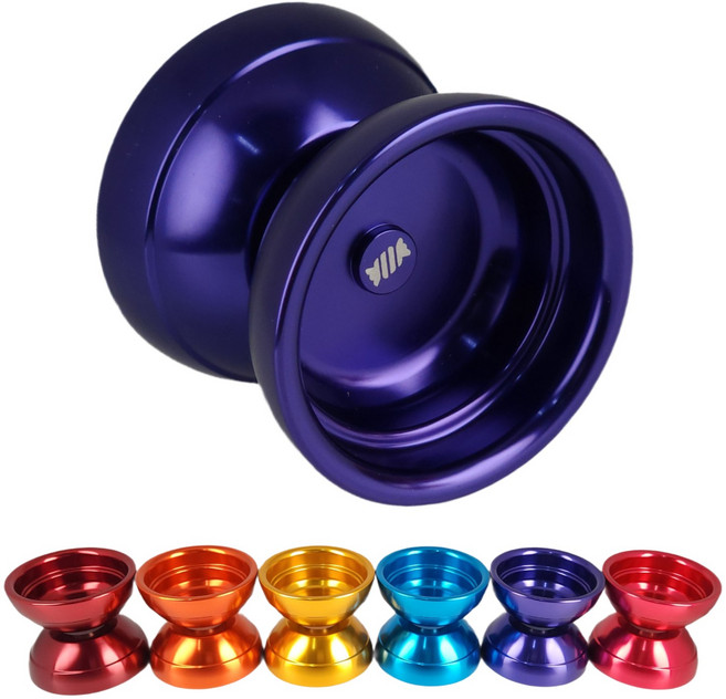 강제리턴이 잘 되는 어린이용 메탈 롤리 요요, 유광 퍼플, 1개