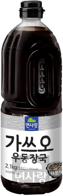 면사랑 우동 장국, 1.8L, 3개