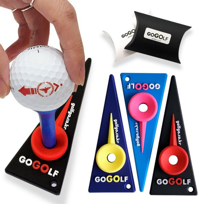 고골프 자체제작 방향가이드 골프티꽂이 컨트롤 에이밍 티링 3개세트 비거리증가용품