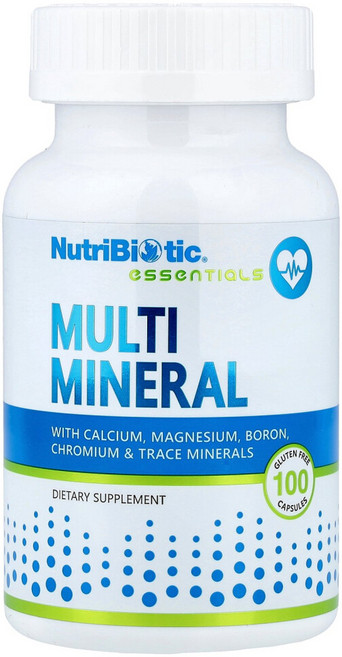 뉴트리바이오틱 에센셜 멀티 미네랄 글루텐 무함유 캡슐 100정, 1개