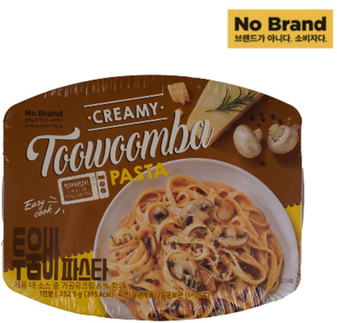 노브랜드 투움바 파스타 전자레인지스파게티, 4개, 252.5g