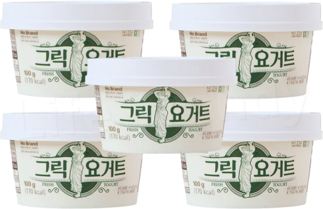 노브랜드 그릭요거트 냉장 수량, 5개, 100g