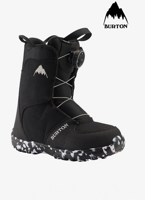 23/24 버튼 Kids' Grom BOA® Snowboard Boots_블랙(아동부츠), 1개