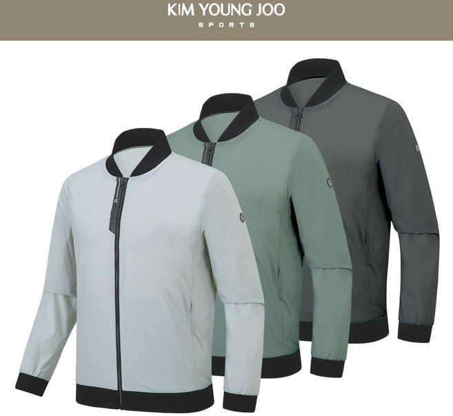[봄여름용]김영주스포츠 남성 스판 바람막이 점퍼 MJ607