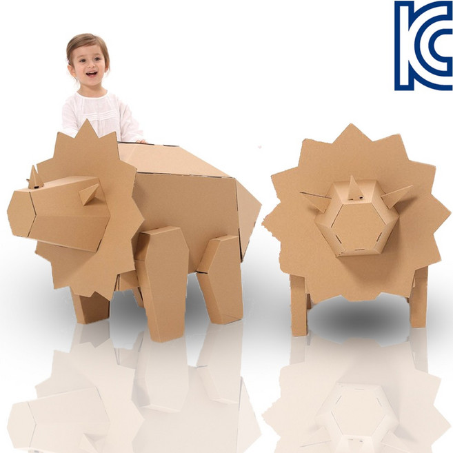 대형 색칠하는 종이집 유아놀이집 스케치종이집 동물 아프리카 사자, 1개