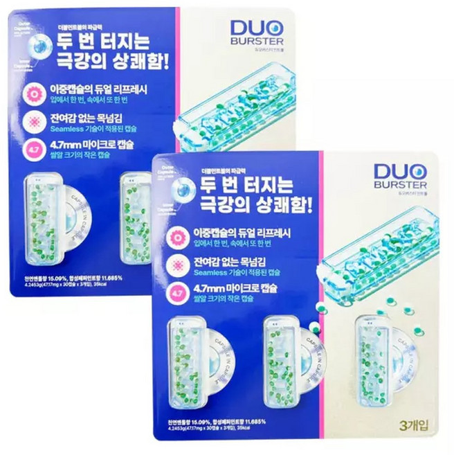 듀오버스터 민트볼 30개 x 3개 x 2개, 6개