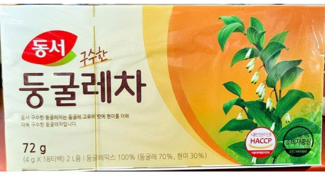 동서 둥굴레차 x/따뜻한/차/마시는/티백/건강/음료/사무실/몸에좋은/곡물/맛있는/회의/탕비실, 1, 18개입, 72g