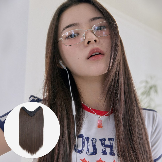 핑크에이지 라이트반가발) 스트레이트 니나 (60cm), 1개, CB2#트러플 브라운