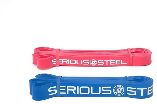 Serious Steel Fitness 104.1cm(41인치) 보조 풀업 밴드 세트 스트레칭 파워리프팅 및 저항 훈련(오렌지 퍼플 레드), 2밴드 세트 (#2 #3) - 쿠팡