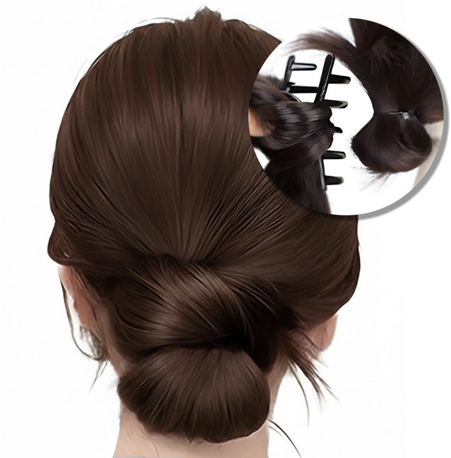 세지아 로우 가시번 가발, 1개, 브라운