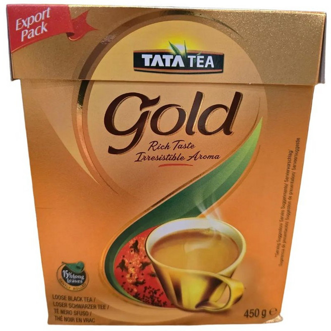 Tata Tea Gold 홍차 인도홍차 타타티 (무료배송), 4개, 450g, 1개입