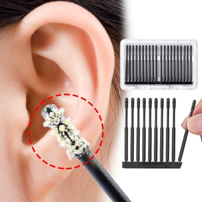 (20개입) 접착식 점착식 귀이개 귀후비개 귀지제거 귀파개 귀청소, 1개, 상세페이지 참조