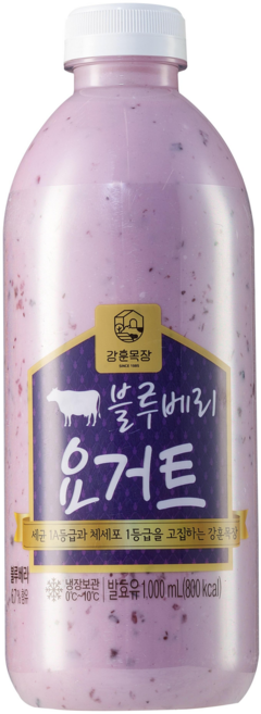 강훈목장 수제요거트 블루베리 1000ml, 1L, 4개