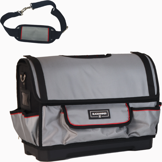 휴대용 공구가방 다용도 연장가방 오픈형 블랙해머 BLACK-005, 1개