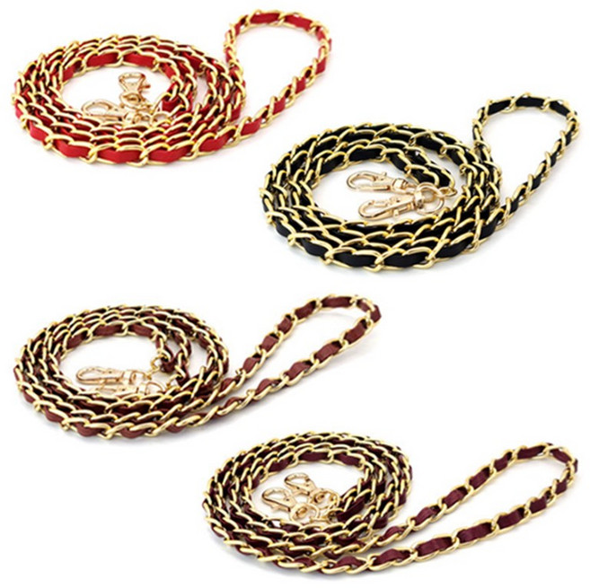 숄더 체인 스트랩 가방 핸드폰 케이스 줄, 블랙, 1개