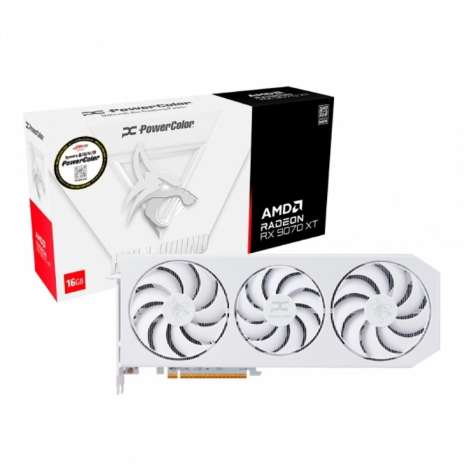 PowerColor PowerColor 라데온 RX 9070 XT Hellhound Spectral White D6 16GB 대원씨티에스