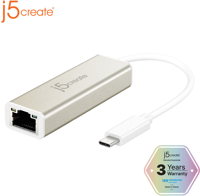 j5create JCE131 C타입 기가바이트 유선랜카드, 단품, 단품