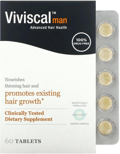 Viviscal Man Advanced Hair Health 60정, 비비스칼 맨 어드밴스드 헤어..., 1개 - 쿠팡