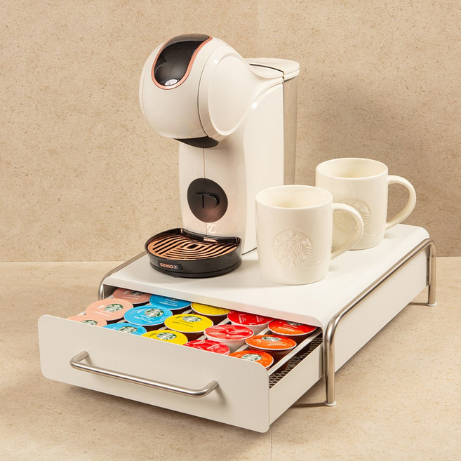 비네 돌체구스토 캡슐커피 보관함 미오 M1 화이트, 1개