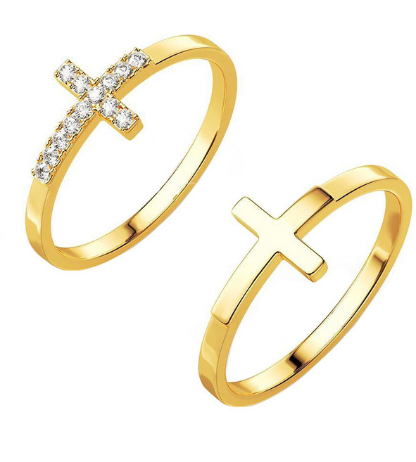 기독교반지 주기도문 정교회 성경 묵주 천주교반지, 15호, 1세트, 14k도금