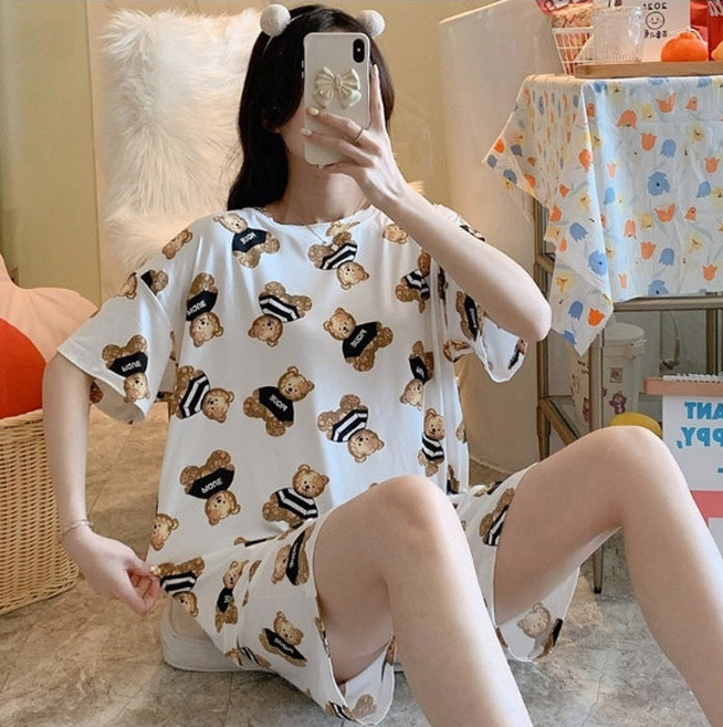 1+1 찐한형제들 편한 홈웨어 반팔 반바지 세트 파자마 원피스 18종