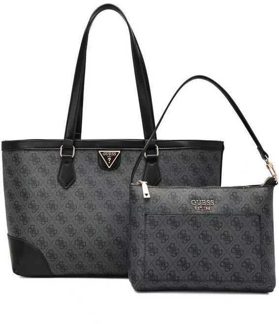 게스 여성 가방 베이직 프린트 고급소재 토트백 대형+소형 레트로 심플 모녀가방
