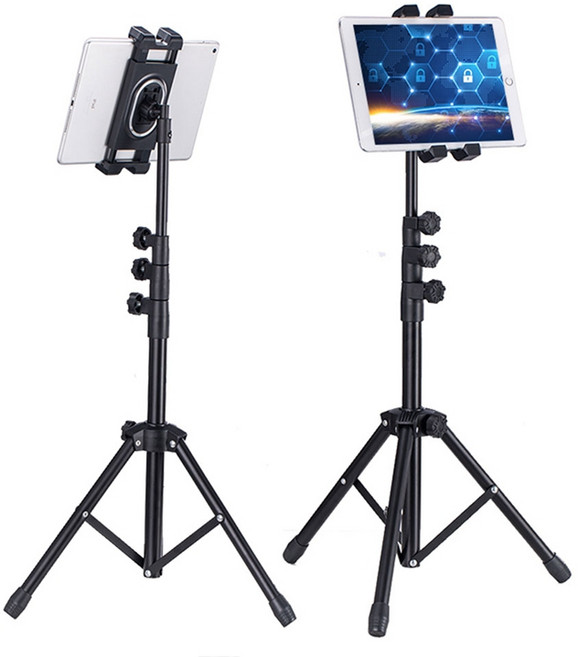 스마트폰 태블릿 아이패드 거실 길이조절 삼각대 거치대 셀프촬영 유튜브 방송장비, 1개