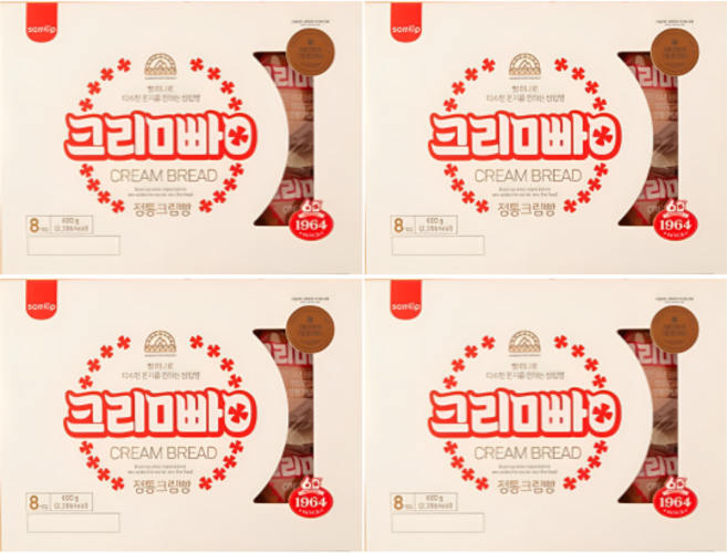 삼립 정통크림빵 600G x 4개