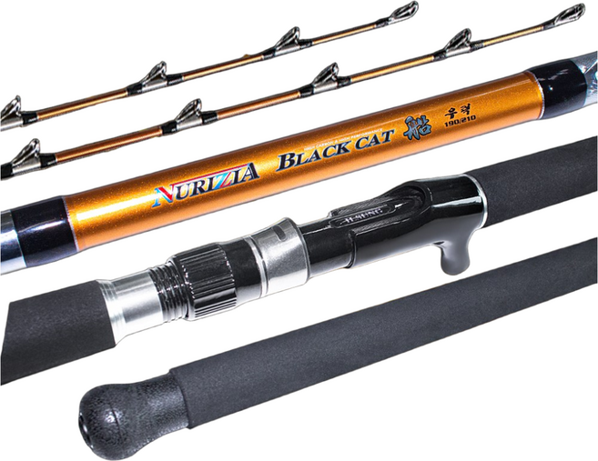 선상우럭대 블랙캣 선 190/210 2개의 초릿대 제공 / 초강력 허리힘으로 먼바다 침선낚시가능, 혼합