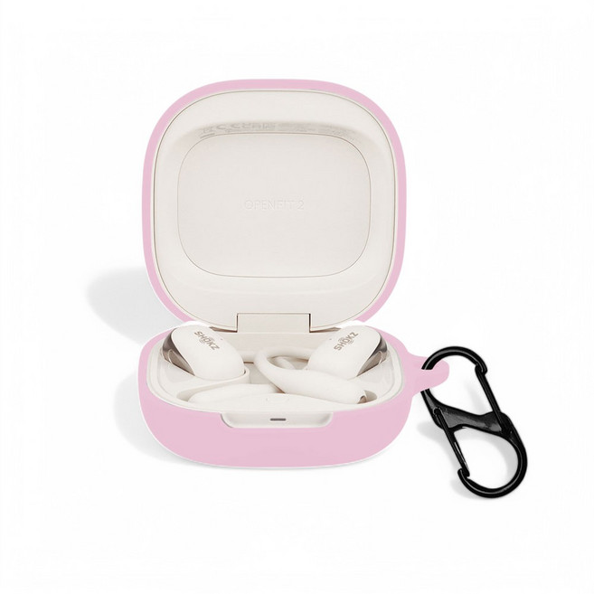 GRAYCO 샥즈 오픈핏2 플러스 T921 실리콘 일체형 보호 케이스, 핑크, 1개