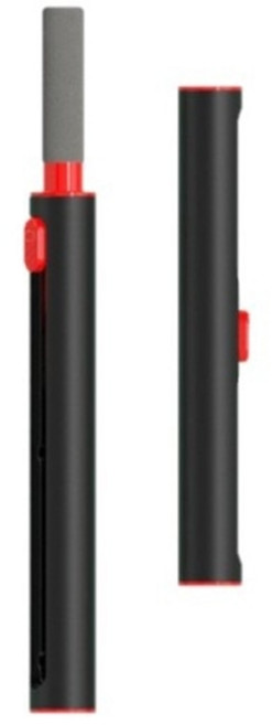 다기능 청소 도구 키보드 카메라 전화 클리너 브러시 이어폰 케이스 청소 도구 클리너 키트, 2in1 블랙, 1개