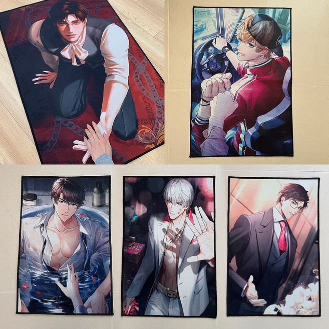 [유유존] 만찢남발매트 공주님 왕자 선물 집사 러그 현관, 만찢남발매트_안경집사_40x60