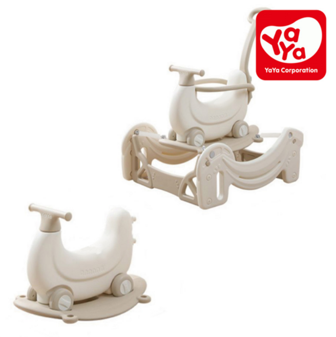 [야야] 바나나 스프링카 유아 붕붕카 푸쉬카 4in1 승용 완구, 베이지