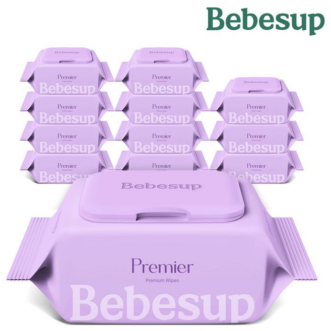 베베숲 프리미어 물티슈 캡형, 70g, 70매, 20개