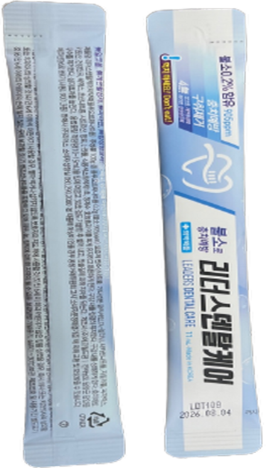 어린이 불소가글 스틱 1box, 250개, 11ml