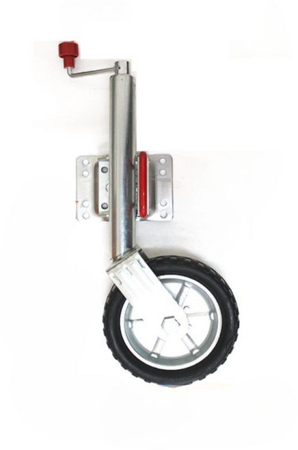 트레일러잭 브래킷 바퀴 견인용 요트 보트 캠핑트레일러 지지대 리프팅 텅잭휠, 1500파운드8인치단일휠잭(고정키트포함), 1개, C.10인치고무휠잭(고정키트포함)