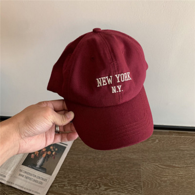 新款美式復古軟頂鴨舌帽男女同款四季百搭棒球帽日系潮人帽子