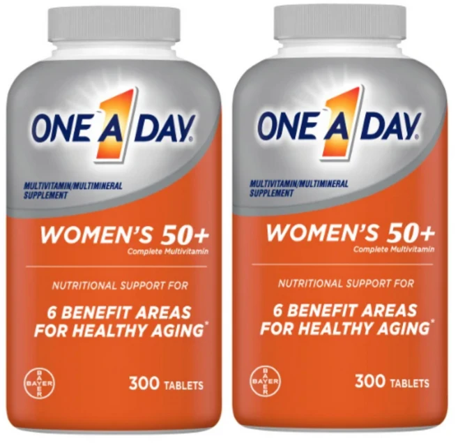 [임박할인] 원어데이 여성용 50세 이상 멀티비타민 300정 + 300정 (600정) (26년 6월), 2개 - 쿠팡