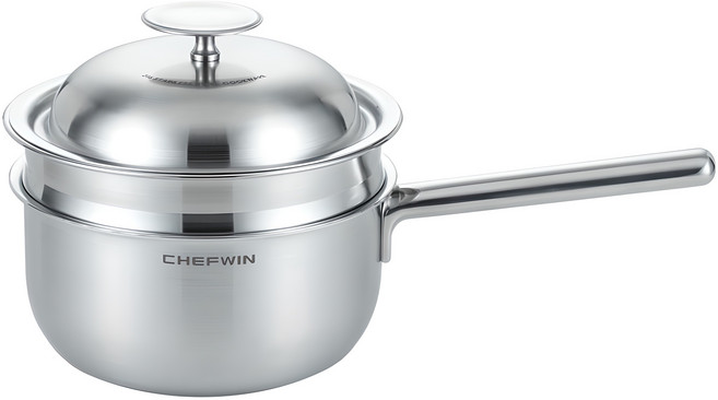 쉐프윈 인덕션 316 스테인레스 올인원 스마트쿠커 편수냄비, 18cm, 1개